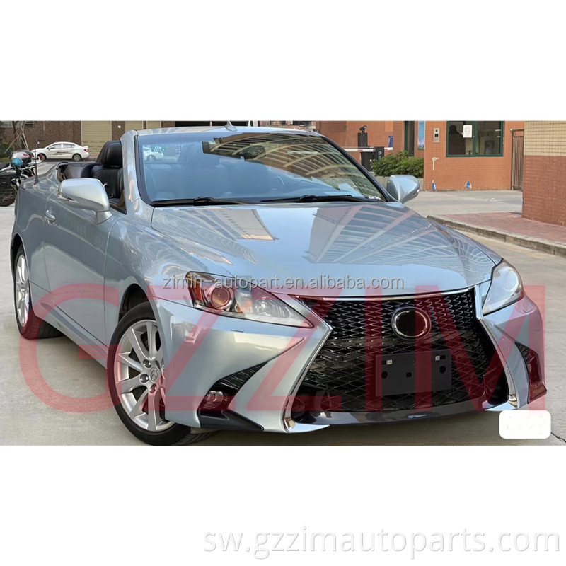 PP gari la mwili Kits F-Sport Sinema IS250 Bumper ya mbele na grille kwa L-xus IS250 IS300 2006-2012 Sasisha GSF FaceLift